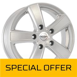 MEGA WHEELS HERCULES 5 SILVER 6.5x15 5/160 ET53 CB65.1