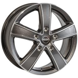 MEGA WHEELS HERCULES 5 ANTHRACITE GREY FRONT POLISHED 6.5x16 5/118 ET61 CB71.1