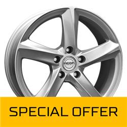 MEGA WHEELS TIGERA SILVER SILVER 7.5x17 5/108 ET47 CB63.3