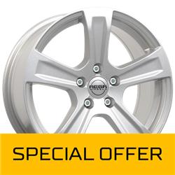 MEGA WHEELS LEO SILVER 7.5x17 5/108 ET40 CB65.1