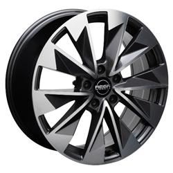 MEGA WHEELS ZENITH ANTHRACITE GREY FRONT POLISHED 8x20 5/112 ET45 CB57.1