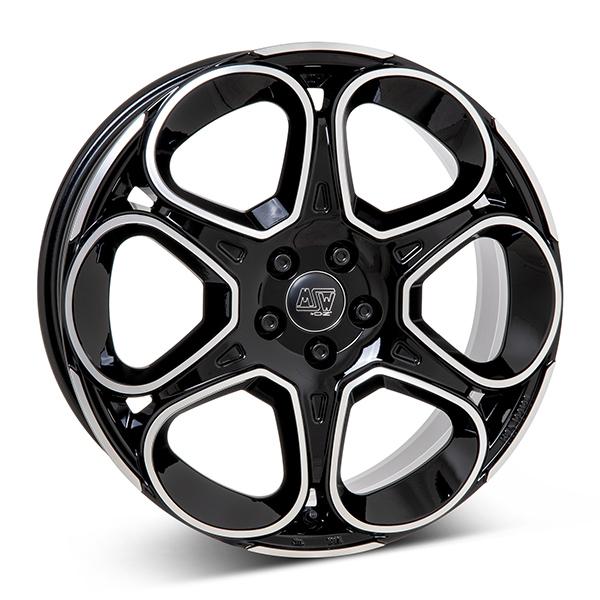MSW 83 G.BLK/POL | 7X17 5-114,3 E45 C73,10 60 7x17 5/114.3 ET45 CB73.1