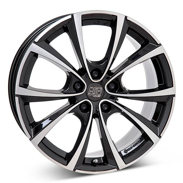 MSW 27T G.BLK/POL | 9,5X20 5-114,3 E45 C64,1 60 9.5x20 5/114.3 ET45 CB64.1
