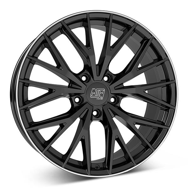 MSW 44 G.BLK/POL LIP | 9X20 5-130 E50 C71,50 R14 9x20 5/130 ET50 CB71.5