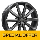 MEGA WHEELS VIRGO DARK MAT ANTHRACITE GREY 6.5x16 5/112 ET47 CB73.2