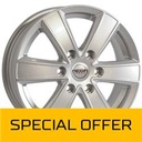 MEGA WHEELS HERCULES 6 SILVER 6.5x15 6/139.7 ET27 CB106.1