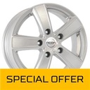 MEGA WHEELS HERCULES 5 SILVER 6.5x16 5/108 ET40 CB65.1