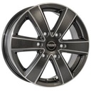 MEGA WHEELS HERCULES 6 ANTHRACITE GREY FRONT POLISHED 6.5x17 6/120 ET50 CB74.6