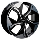 MEGA WHEELS TRITON BLACK FRONT POLISHED 7.5x19 5/114.3 ET49 CB67.1