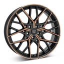 MSW 74 M.BLK/COPPER POL | 8X18 5-112 E35 C73,10 60 8x18 5/112 ET35 CB73.1